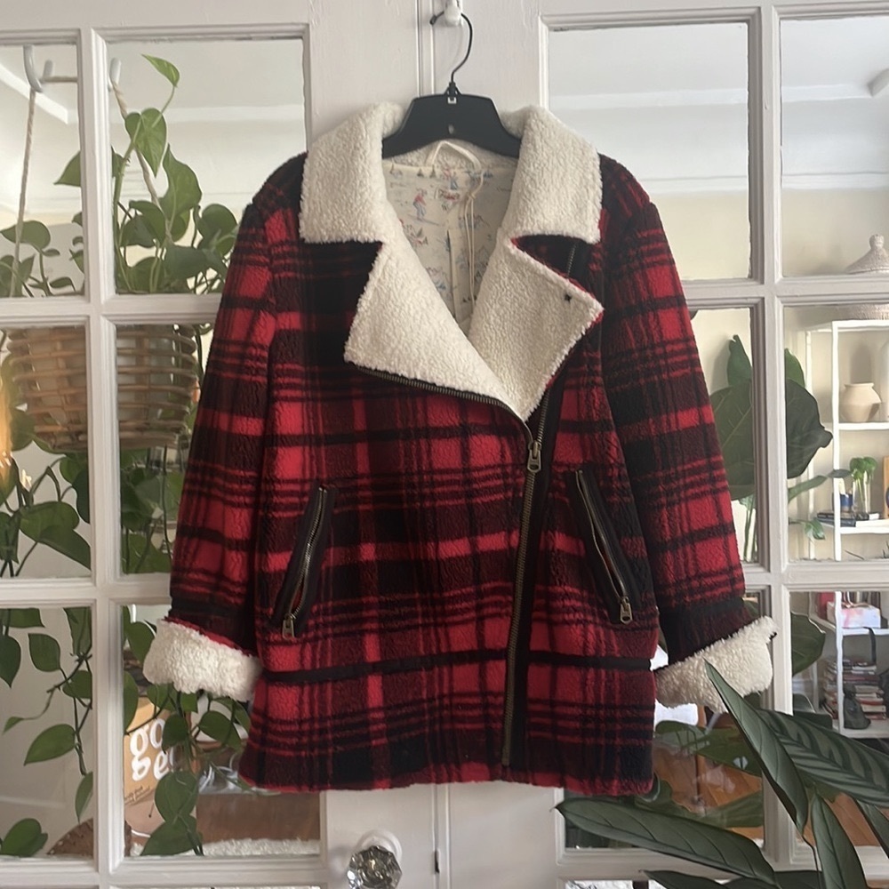 NWT Faherty Montana flannel coat in Holly Plaid size XS - Picture 4 of 9
